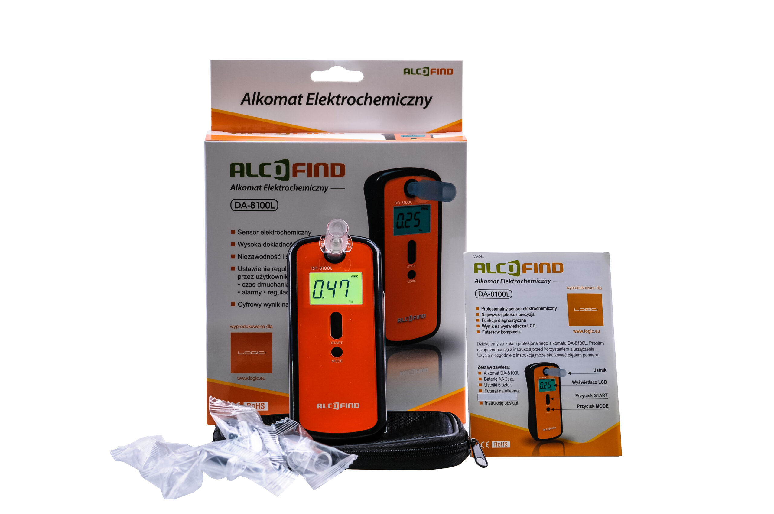 Alkomat AlcoFind DA-8100L do użytku osobistego