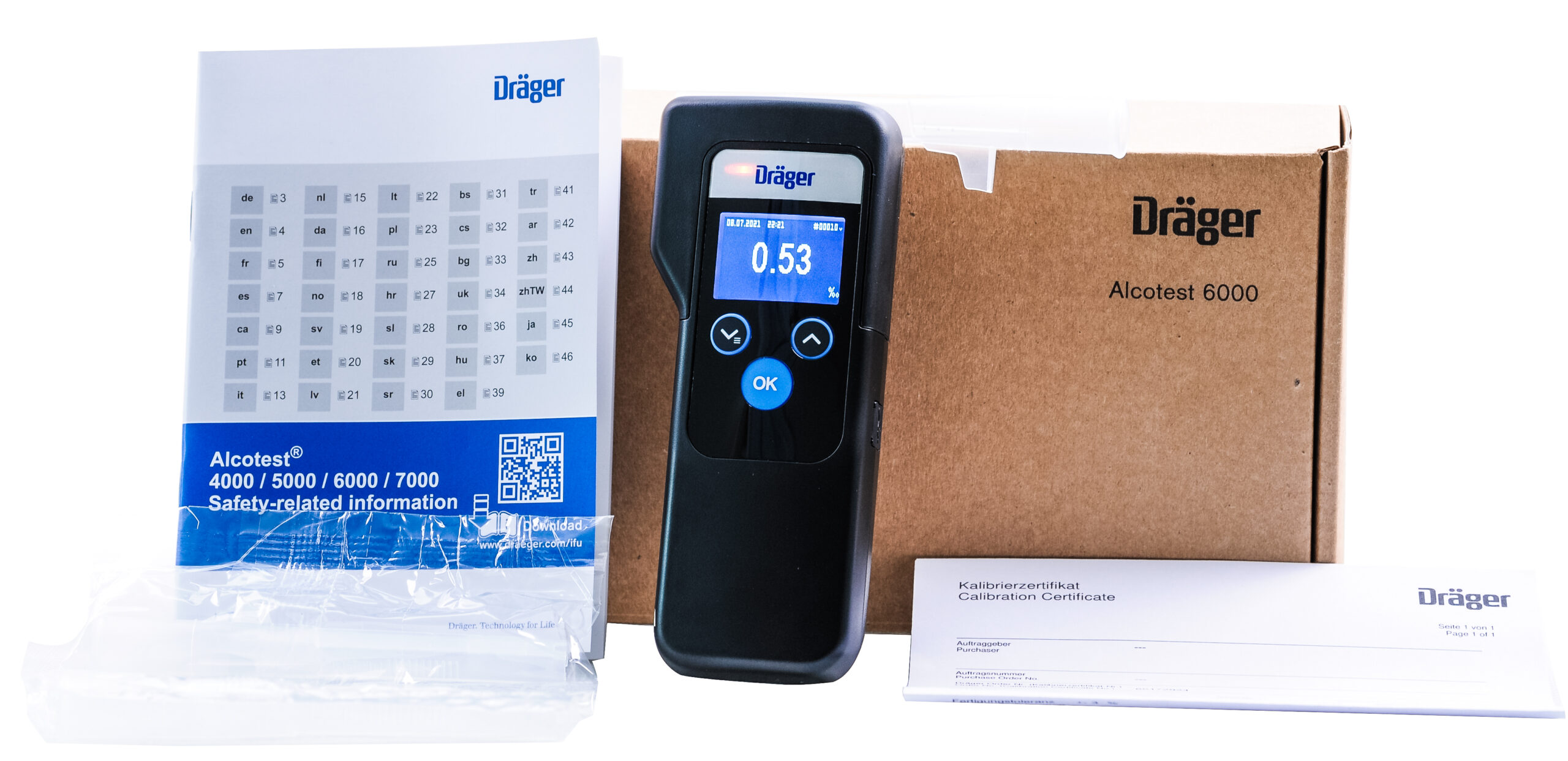 Alkomat Dräger Alcotest 6000 + Certyfikat Adiustacji plus serwis